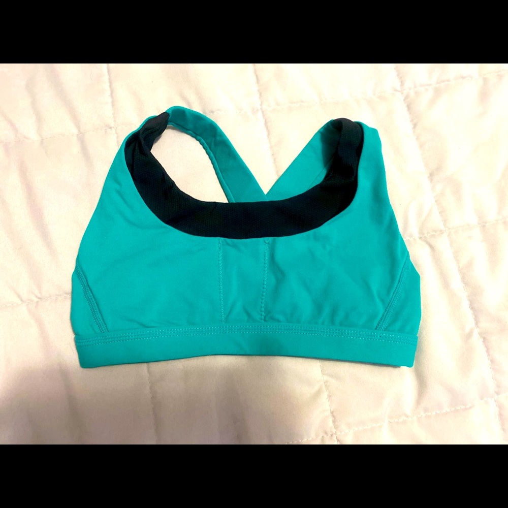 Jo and Jax top green with Kris cross back straps